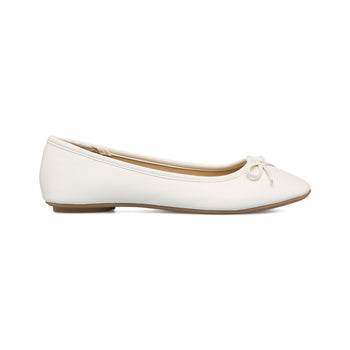 Ballerine bianche da donna con fiocchetto Lora Ferres, Donna, SKU w015000202, Immagine 0